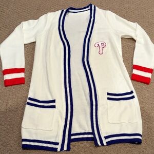 Women’s Philadelphia Phillies Sweater open cardigan